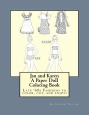 Jan and Karen, A Paper Doll Coloring Book