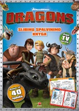 DRAGONS. Slibinų spalvinimo knyga + daugiau nei 40 lipdukų!