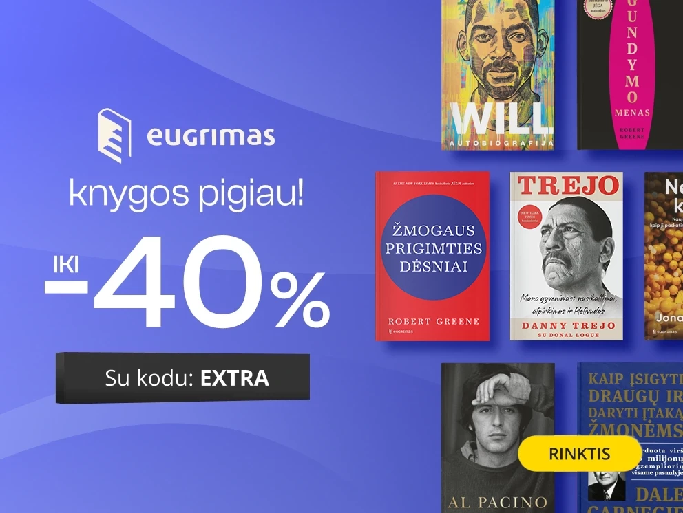 LEIDYKLOS EUGRIMAS KNYGOS - extra nuolaidos iki -40%!