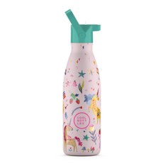 Vaikiška nerūdijančio plieno gertuvė Cool Bottles „Funny Unicorns“, 350 ml
