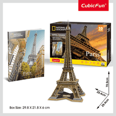 CUBICFUN 3D dėlionė „NatGeo: Eifelio bokštas“