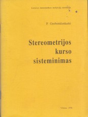 Stereometrijos kurso sisteminimas