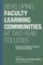 Developing Faculty Learning Communities at Two-Year Colleges