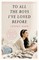 To All the Boys I've Loved Before