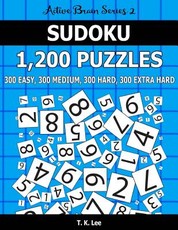 Sudoku 1,200 Puzzles. 300 Easy, 300 Medium, 300 Hard and 300 Extra Hard