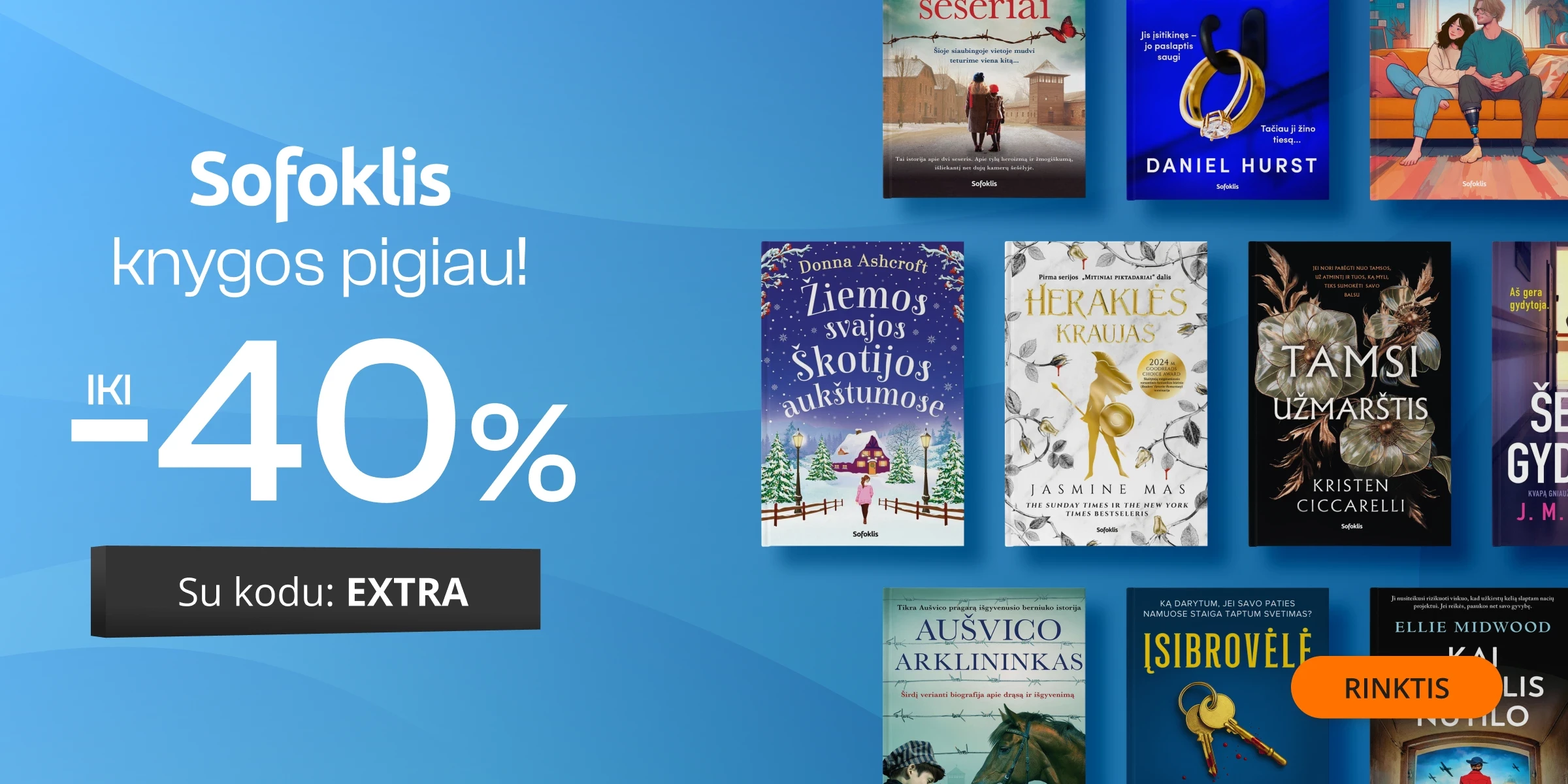 Leidyklos SOFOKLIS knygoms iki -40% extra nuolaidos!