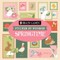 Brain Games - Sticker by Number Compact Edition: Springtime 7x7 Inches Easter Basket Filler, Travel Size Activity Book for Adults & Kids 7+