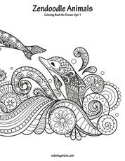 Zendoodle Animals Coloring Book for Grown-Ups 1
