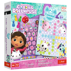 TREFL GABBY´S DOLLHOUSE Stalo žaidimas 2 in 1 TREFL GABBY´S DOLLHOUSE Stalo žaidimas 2 in 1