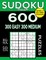 Sudoku Book 600 Puzzles, 300 Easy and 300 Medium