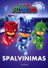 Pižamų herojai: spalvinimas su lipdukais