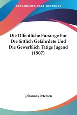 Die Offentliche Fursorge Fur Die Sittlich Gefahrdete Und Die Gewerblich Tatige Jugend (1907)