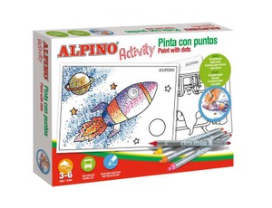 Spalvinimo rinkinys (dvipusiai flomasteriai) ALPINO Activity 12sp