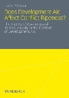 Does Development Aid Affect Conflict Ripeness?