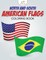 North and South American Flags Coloring Book