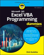Excel VBA Programming for Dummies