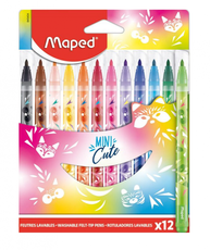 Flomasteriai MAPED MINI CUTE, 12 sp.
