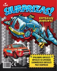 SIURPRIZAS! 3 knygelių rinkinys berniukams ir dovanėlė