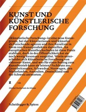 Kunst und künstlerische Forschung
