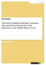 Innovation in High-Technology Companies: The Small Firm's Perspective with Reference to the Mobile Phone Sector
