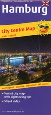 Hamburg City Centre Map (engl) 1:18 000