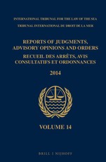 Reports of Judgments, Advisory Opinions and Orders / Recueil Des ArrÃªts, Avis Consultatifs Et Ordonnances, Volume 14 (2014)