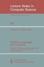 Machines, Languages, and Complexity
