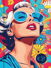 2027 m. A5 darbo kalendorius POP ART