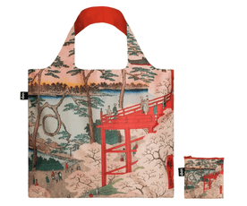 LOQI pirkinių krepšys „UTAGAWA HIROSHIGE Kiyomizu Hall and Shinobazu Pond at Ueno Recycled Bag“