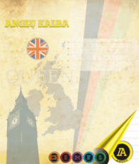 Sąsiuvinis Anglų kalba 32 l. linijomis