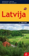 Latvija. Kelių žemėlapis. M 1:500 000