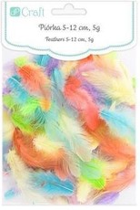 Plunksnos 5-12cm, 5g pastelinės