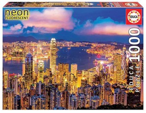 Dėlionė (puzzle) 1000 NEON HONG KONG SKYLINE 12-99 metų