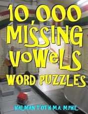 10,000 Missing Vowels Word Puzzles