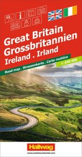 Hallwag Strassenkarte Grossbritannien, Irland 1:650.000