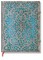 Maya Blue Hardcover Journals Ultra 240 Pg Lined Silver Filigree Collection