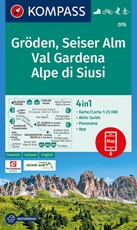 Gröden, Seiser Alm, Val Gardena, Alpe di Siusi 1:25 000