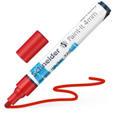 Žymeklis akrilinis Paint-lt 320 4mm raudonas
