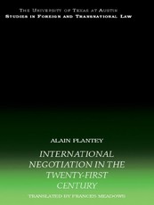 International Negotiation in the Twenty-First Century