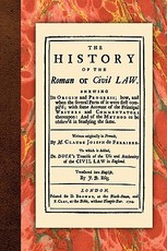The History of the Roman or Civil Law