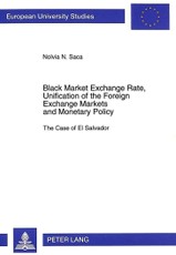 Black Market Exchange Rate, Unification of the Foreign. Exchange Markets and Monetary Policy