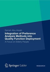 Integration of Preference Analysis Methods into QFD for Elderly People