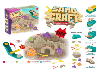 Kūrybinis rinkinys su kinetiniu smėliu – statybiniai blokai  „Sand Craft DIY“