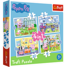 TREFL PEPPA PIG 4 dėlionių rinkinys „Kiaulytė Pepa“