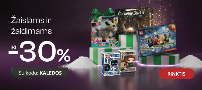 Žaislams ir žaidimams - extra nuolaidos iki -30%