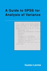 Levine, G: Guide to SPSS for Analysis of Variance
