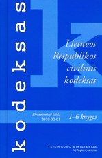 Lietuvos Respublikos civilinis kodeksas (2019 m. vasario 1 d.)