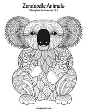 Zendoodle Animals Coloring Book for Grown-Ups 1 & 2