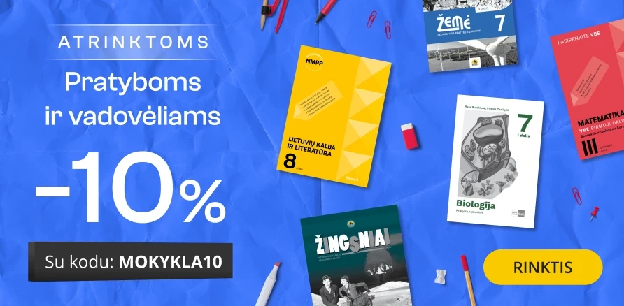 Vadovėliai ir pratybos - EXTRA 10% nuolaida!