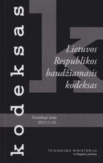 Lietuvos Respublikos baudžiamasis kodeksas (16 laida, 2015-11-01)